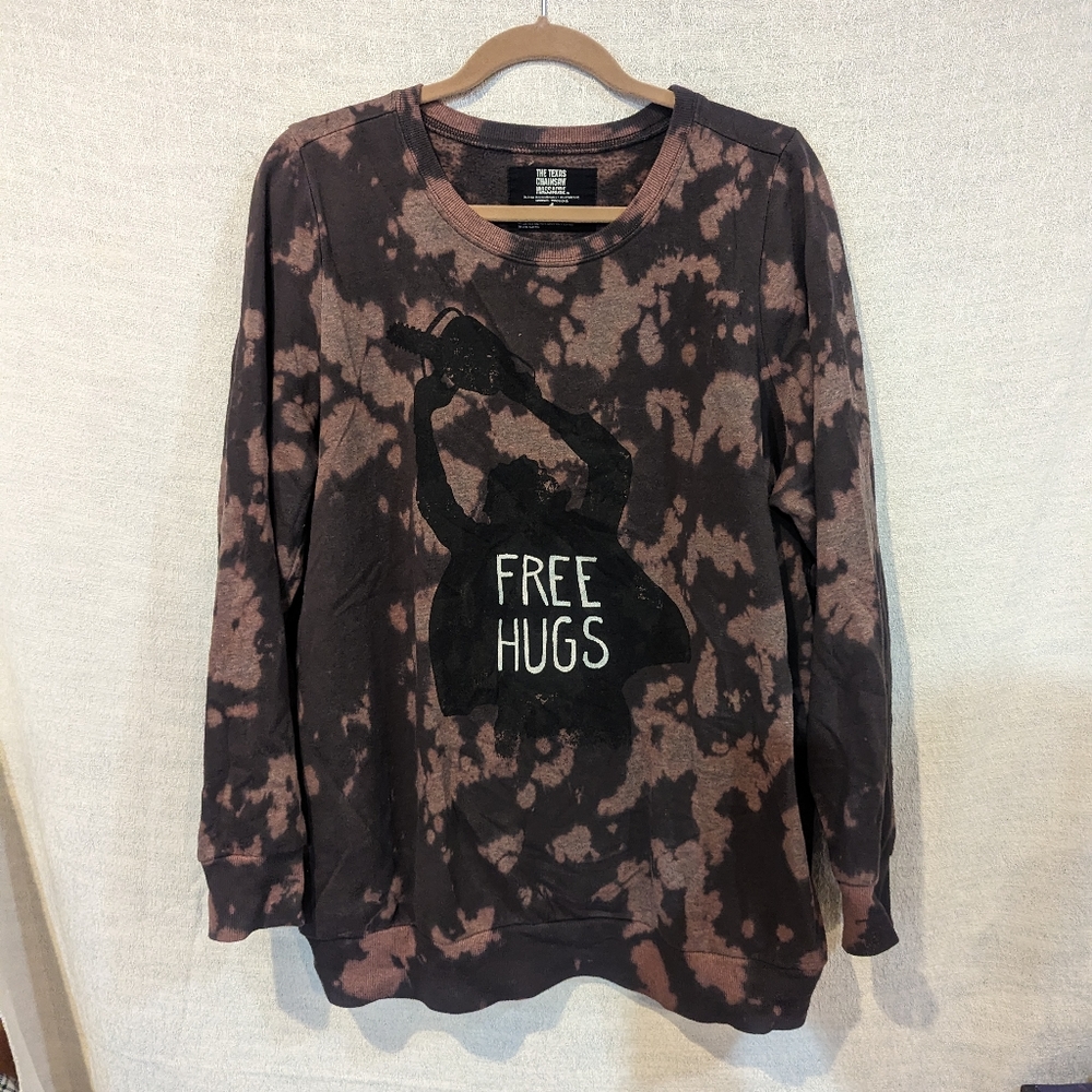 The Texas Chainsaw Massacre Free hugs, dyed sweater size 1x (H)
